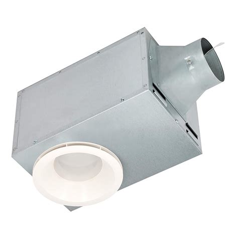 Delta BreezRecessed REC80LED 80 CFM Quiet Bathroom Exhaust Fan with LED ...