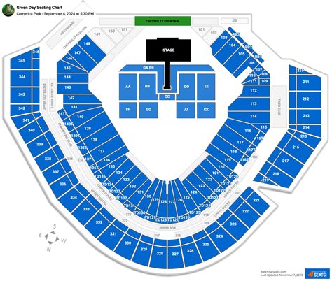 Comerica Park Concert Seating Chart - RateYourSeats.com