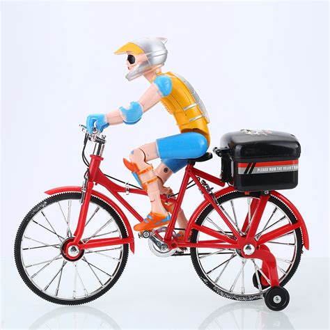 Electric Cute Music Lighting Bicycle Toys Plastic Novelty Finger Functional Bicycle Bike Toys ...