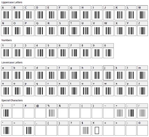 3 OF 9 BARCODE FONT - Fonts Hut