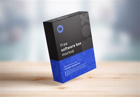 Free Software Box Packaging Mockup PSD - Good Mockups