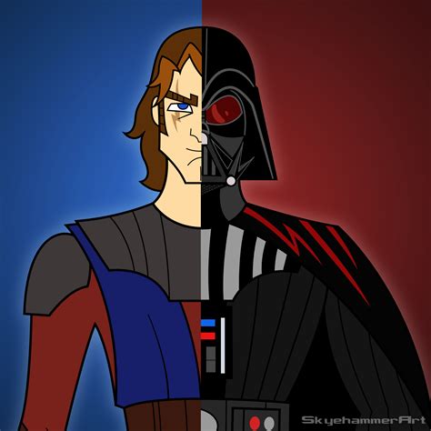 Anakin and Vader - 2003 CloneWars style : r/TheCloneWars