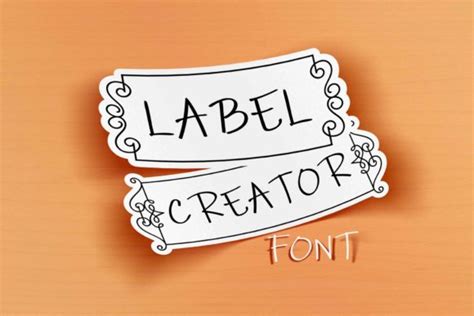 Label Creator Font by Digital Typeface Studio · Creative Fabrica