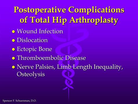 PPT - Postoperative Complications of Total Hip and Total Knee ...