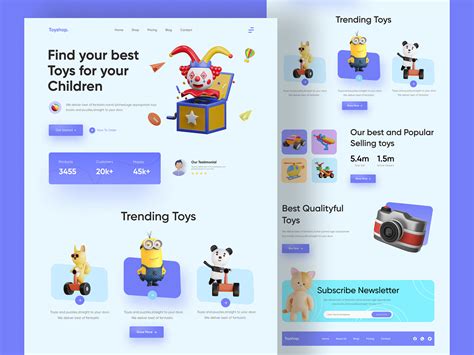 Children Toy Shop E-commerce Website by Sifat Hasan on Dribbble