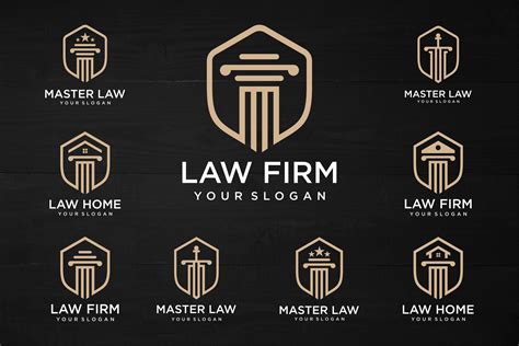 Law Firm Logo Design. Graphic by BaronStudio · Creative Fabrica