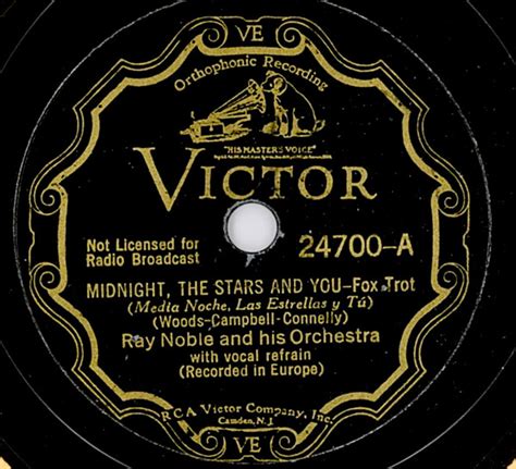 Ray Noble And His Orchestra & Al Bowlly – Midnight, The Stars And You / An Hour Ago This Minute ...