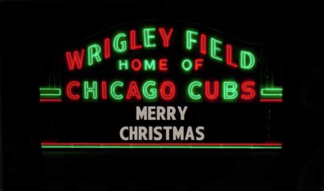 Wrigley Field Christmas Photograph by Enzwell Designs - Fine Art America