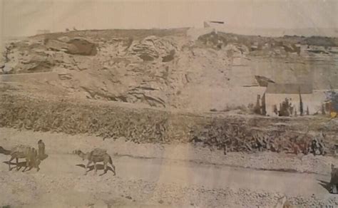 Golgotha (Place of the Skull) in the 1800s (notice the skull formation ...