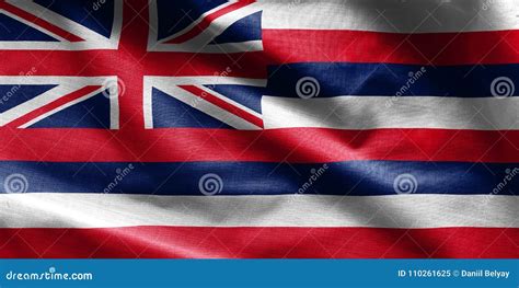 US State Flag of Hawaii - Waving Fabric Background, Wallpapers, Stock Image - Image of backdrop ...