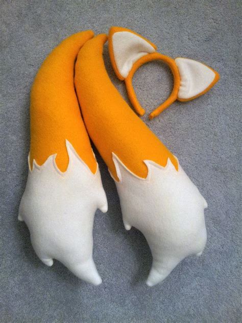 Miles Tails Prower Ear and Tail Set Commission by OllyChimera | Sonic ...