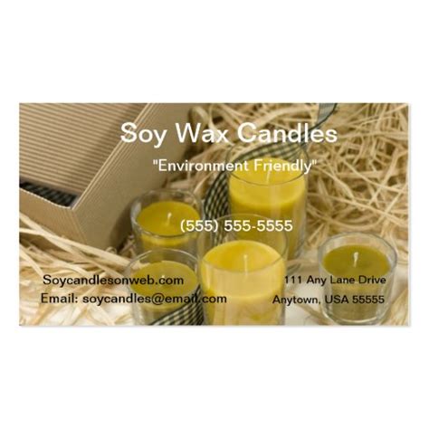 Candle Business Cards | Zazzle