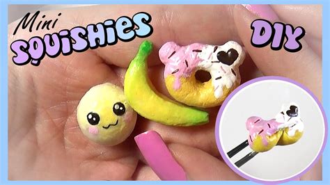 Easy Squishy Tutorial // Miniature DIY - YouTube https://youtu.be/Iqyv689sGVQ | Squishies diy ...