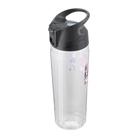 Nike Hypercharge Straw Water Bottle - Clear/Pink/Multi | The Running Outlet