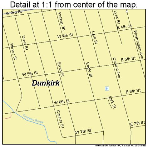 Dunkirk New York Street Map 3621105