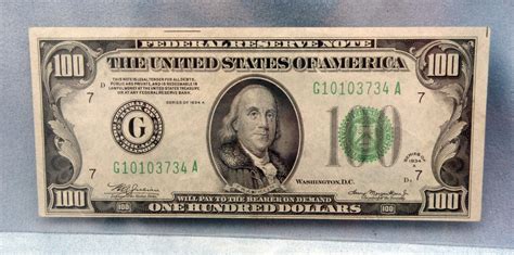 1934A 100dollar One Hundred Dollar Bill Federal Reserve Note