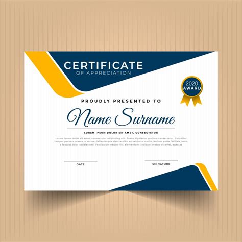 Award Certificate Template – GraphicsFamily