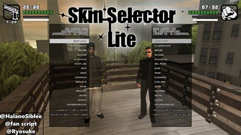 GTA San Andreas [PC][Cleo] Skin Selector Lite Mod - GTAinside.com