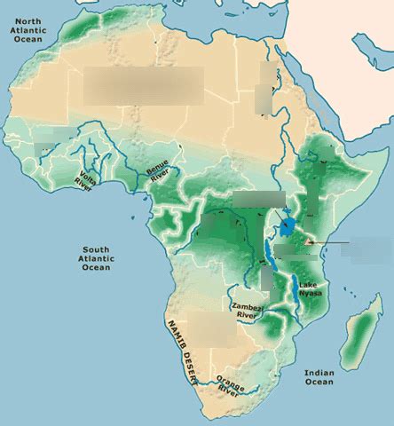 Map Of Africa With Landforms - Spring Ahead 2024