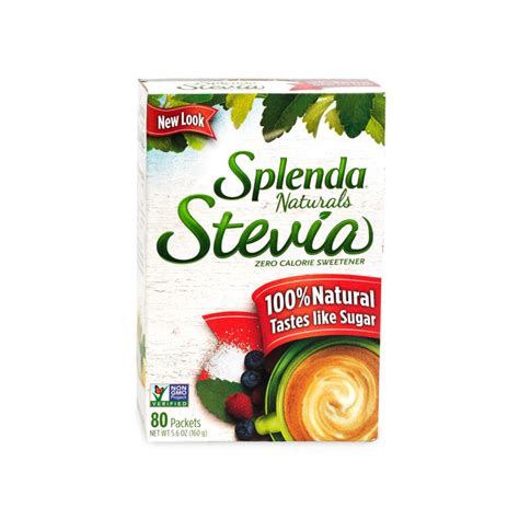 SPLENDA Natural STEVIA Sweetener Packets 80 ct 160g – Federated Distributors, Inc.