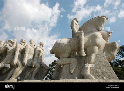 Sao Paulo (Brazil): the Monumento as Bandeiras, at Parque Ibirapuera ...