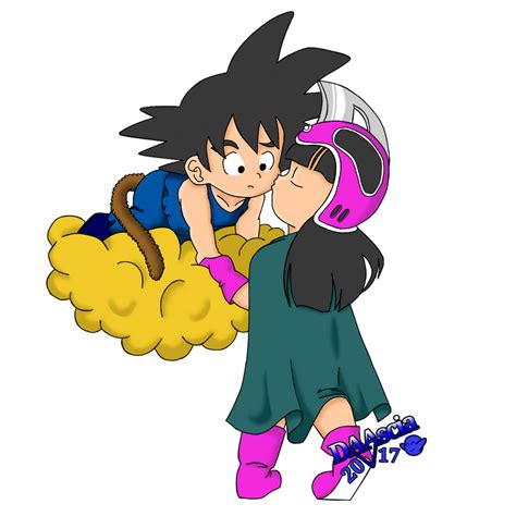 Goku and Chichi Kiss by DAAscia on DeviantArt