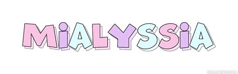 Mialyssia Logo | Free Name Design Tool from Flaming Text