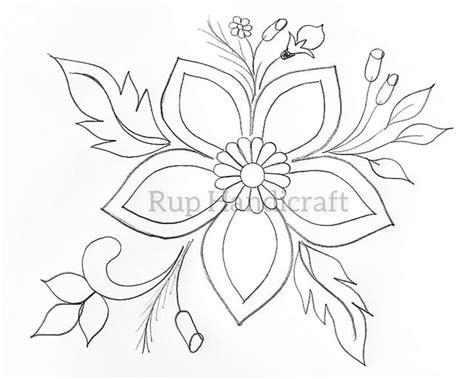 Rup Handicraft on Instagram: “Flower Design Pattern For Hand Embroidery ...