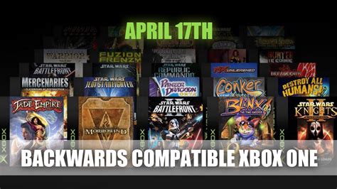 Microsoft Announces Release of Backwards Compatible Original Xbox Games ...