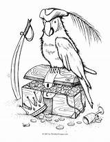 Pirate Parrot Drawing At GetDrawings  Free Download sketch template
