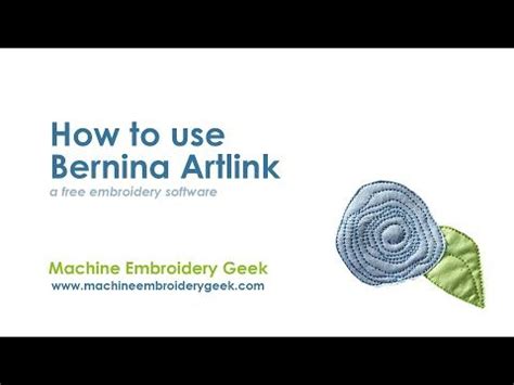 Bernina Artlink is a free embroidery software that converts embroidery ...