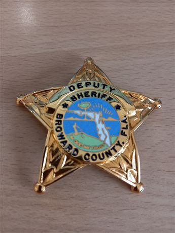 Collectors-Badges Auctions - Broward County Florida Deputy Sheriff Star