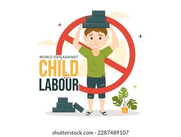 World Day Against Child Labour Illustration Stock Vector (Royalty Free ...