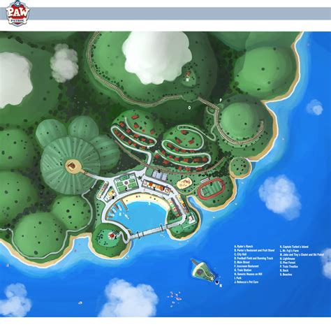 Image - PAW Patrol Adventure Bay Concept Map 2012.png | PAW Patrol Wiki | FANDOM powered by Wikia