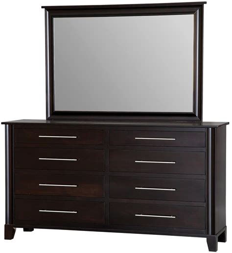 Metropolitan 8-Drawer Double Dresser w/ Tall Wide Mirror 35-4238,39-4221 by Daniel's Amish ...