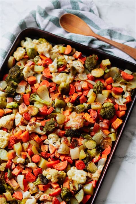 Sheet Pan Oven Roasted Mixed Vegetables - Midwest Nice