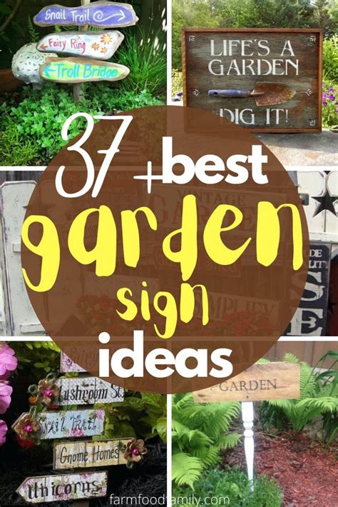 37+ Creative & Funny Garden Sign Ideas For 2021