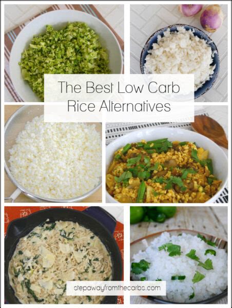 The Best Low Carb Rice Alternatives - Step Away From The Carbs