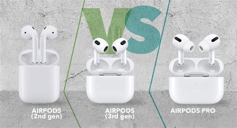 AirPods (3rd gen) vs AirPods (2nd gen) vs AirPods Pro: Which Apple ...