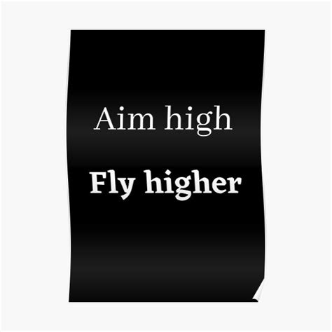 "Aim High Inspiring -Quotes" Poster for Sale by ShivohamMahakal | Redbubble