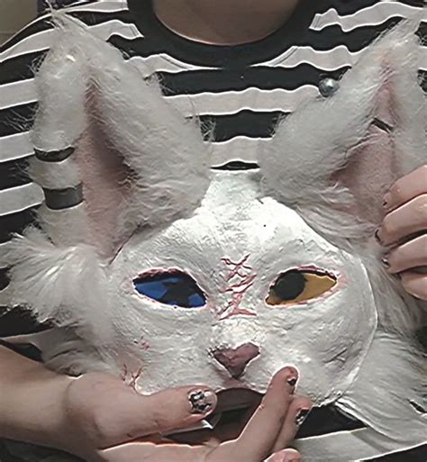 turkish angora therian mask >:3 in 2023 | Cat mask diy, Furry art ...