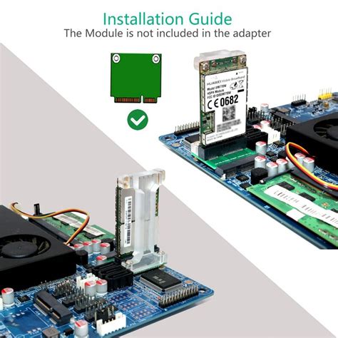 Mini PCI-E/mSATA Adapter for 3G/4G, WWAN LTE ,GPS and MSATA card(Vertical installation) – Grandado