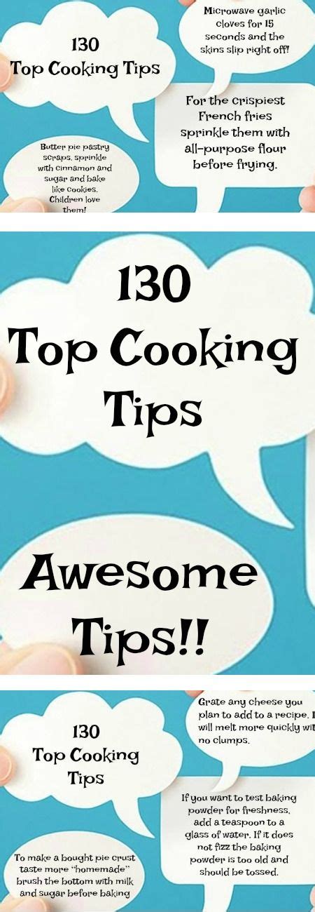 130 Top Cooking Tips | Cooking tips, Recipes, Cooking