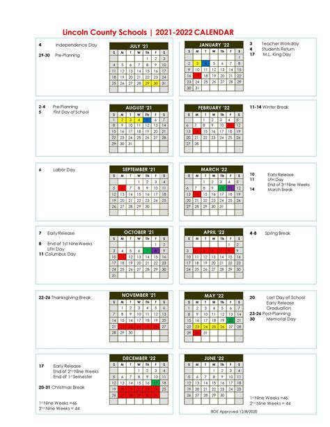 Lincoln County Nc School Calendar 2022-2023 - Printable Calendar 2022