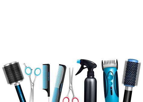 Hairdresser Tools Background 482483 Vector Art at Vecteezy