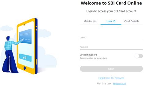 SBI Credit Card Login / Net Banking Services - Card Insider