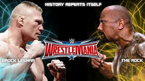 The Rock vs Brock Lesnar - YouTube