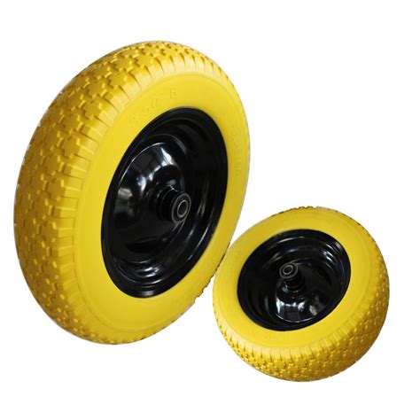 10 Inch 3.00-4 PU Foam Wheel with Plastic Rim for Trolley - China PU Wheel and Caster Wheel