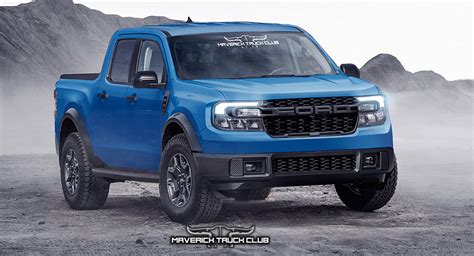 Ford Maverick Raptor Renderings Show What An Affordable, Off-Road-Oriented Small Pickup Could ...