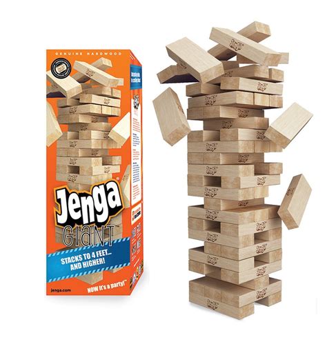 Jenga Hardwood Game Family Board Game Wooden Stacking Tumbling Tower ...